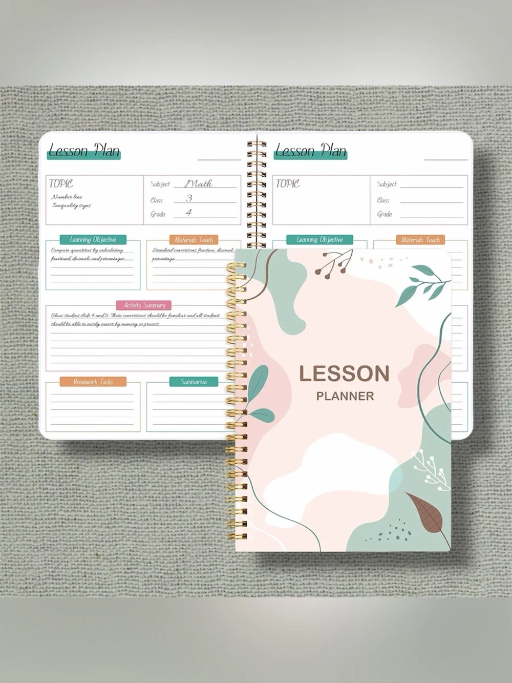NEW Teacher Lesson Planner Notebook Homeschool Planner
